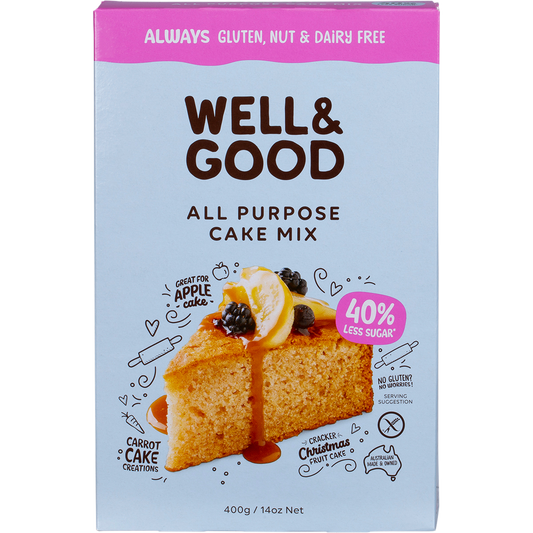 Well & Good All Purpose Cake Mix 40% Less Sugar