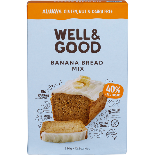 Well & Good Banana Bread Mix 40% Less Sugar