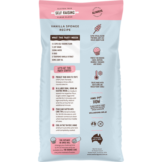 Well & Good Self Raising Flour Blend