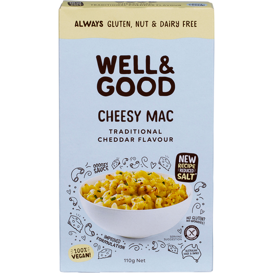 Well & Good Cheesy Mac Traditional Cheddar Flavour