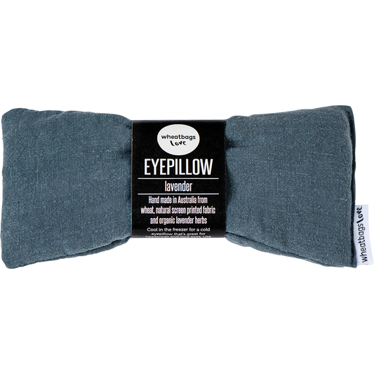Wheatbags Love Eyepillow Luxe Linen Slate Lavender Scented