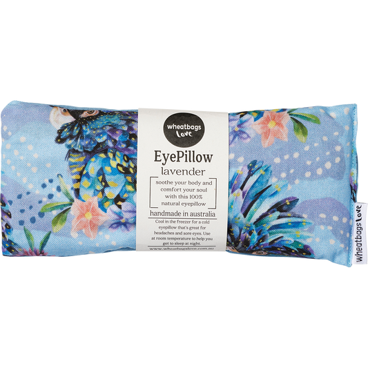Wheatbags Love Eyepillow Blue Cockatoo Lavender Scented
