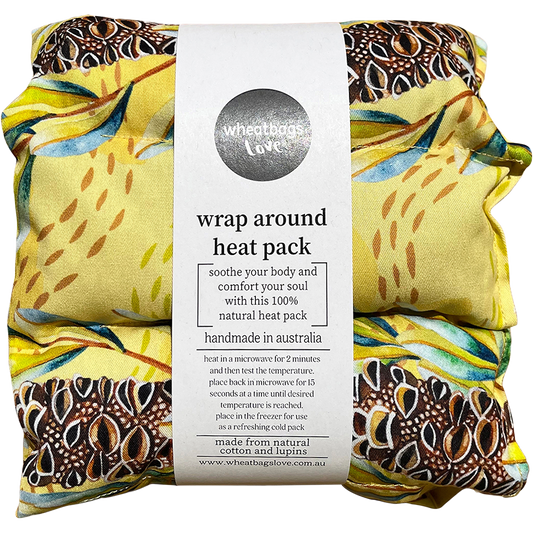 Wheatbags Love Wrap Around Heat/Cold Pack Banksia Pod