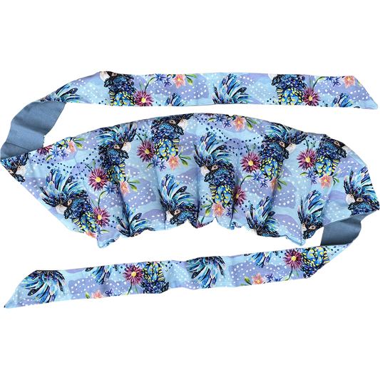 Wheatbags Love Wrap Around Heat/Cold Pack Blue Cockatoo