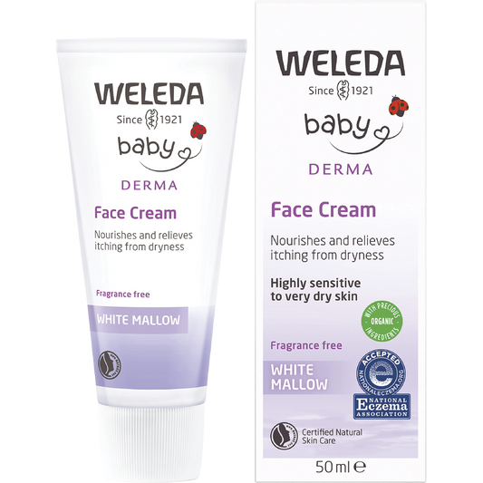 Weleda Baby Derma Face Cream White Mallow Fragrance Free