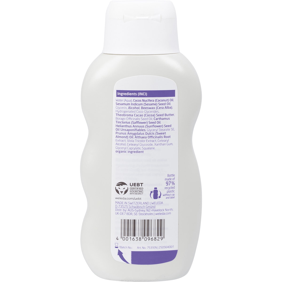 WELEDA Baby Derma Body Lotion White Mallow Fragrance Free 1 x 200ml