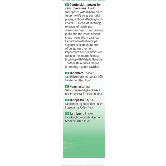 Weleda Toothpaste Plant Gel Spearmint Flavour