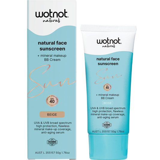 Wotnot Natural Face Sunscreen + BB Cream SPF 40 Beige