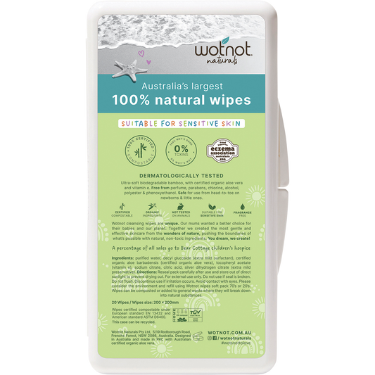 Wotnot Natural Baby Wipes with Case