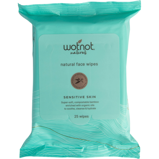Wotnot Natural Face Wipes Sensitive