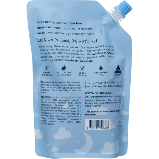 Wotnot Baby Shampoo Refill Pack Suitable For Sensitive Skin