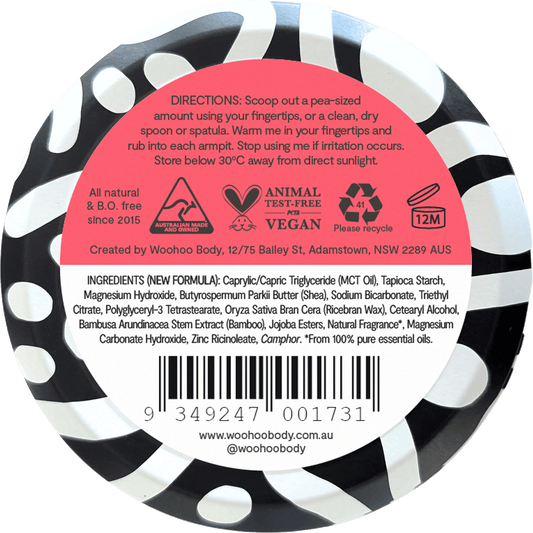 Woohoo Body Deodorant Paste Tin Urban Regular Strength