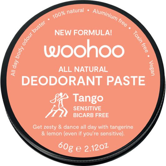 Woohoo Body Deodorant Paste Tin Tango Sensitive Bicarb Free