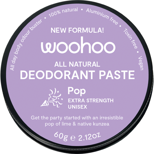 Woohoo Body Deodorant Paste Tin Pop Extra Strength