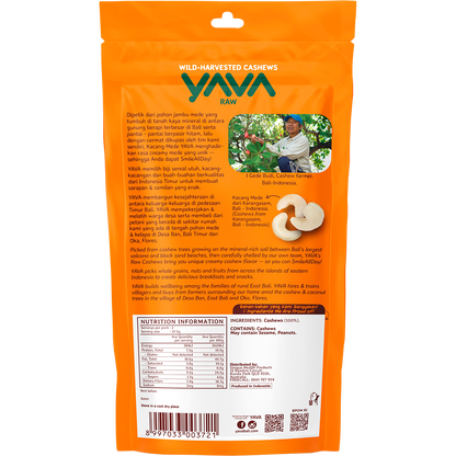 YAVA Wild-Harvested Cashews Raw