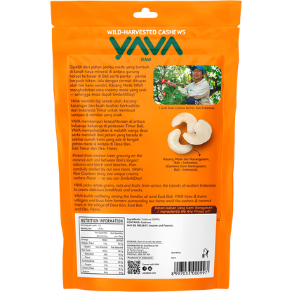 YAVA Wild-Harvested Cashews Raw