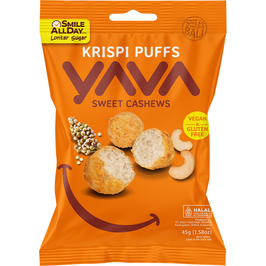 YAVA Krispi Puffs Sweet Cashews