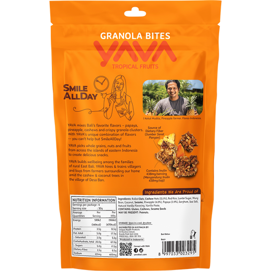 YAVA Granola Bites Tropical Fruits