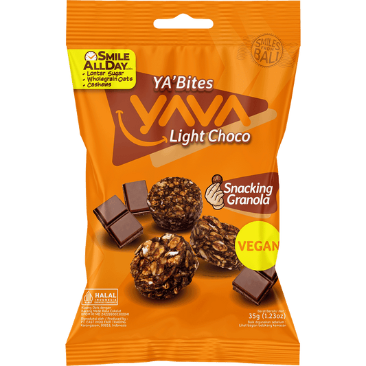 YAVA YA'Bites Granola Snack Light Choco - Box of 8