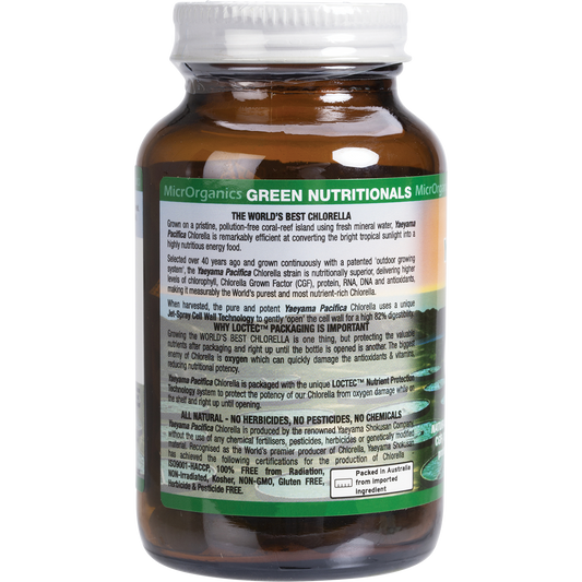 Green Nutritionals Yaeyama Pacifica Chlorella Tablets 500mg 12 x 200 Tabs