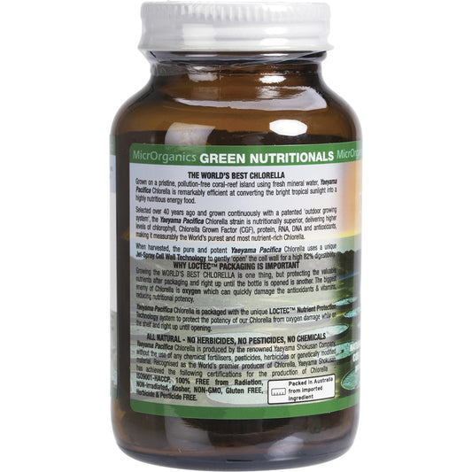 GREEN NUTRITIONALS Yaeyama Pacifica Chlorella Tablets 500mg 1 x 200 Tabs