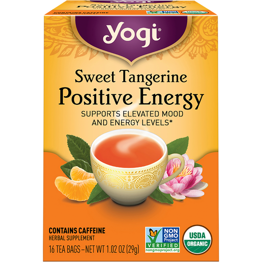 Yogi Tea Herbal Tea Bags Sweet Tangerine Positive Energy