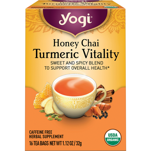 Yogi Tea Herbal Tea Bags Honey Chai Turmeric Vitality