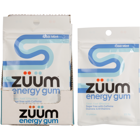 Zuum Energy Gum Cool Mint - Box of 16