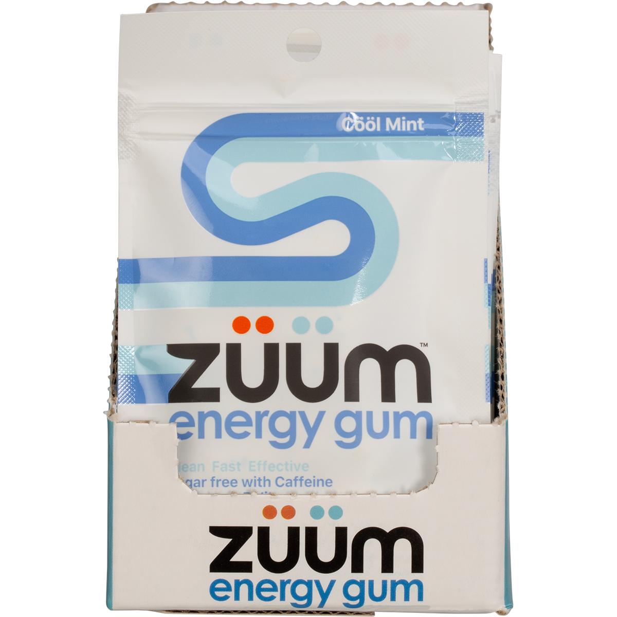 Zuum Energy Gum Cool Mint - Box of 16
