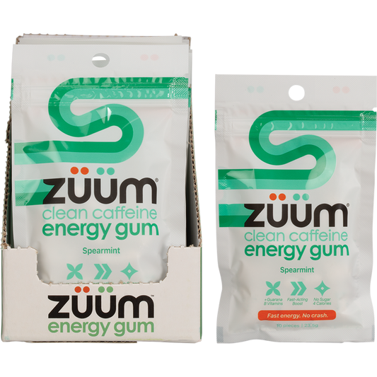 Zuum Energy Gum Spearmint - Box of 16