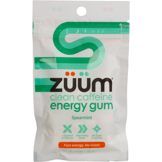 Zuum Energy Gum Spearmint - Box of 16