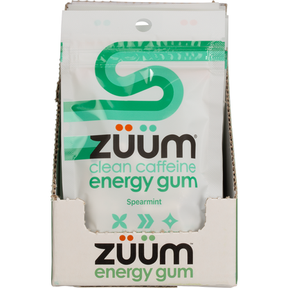 Zuum Energy Gum Spearmint - Box of 16
