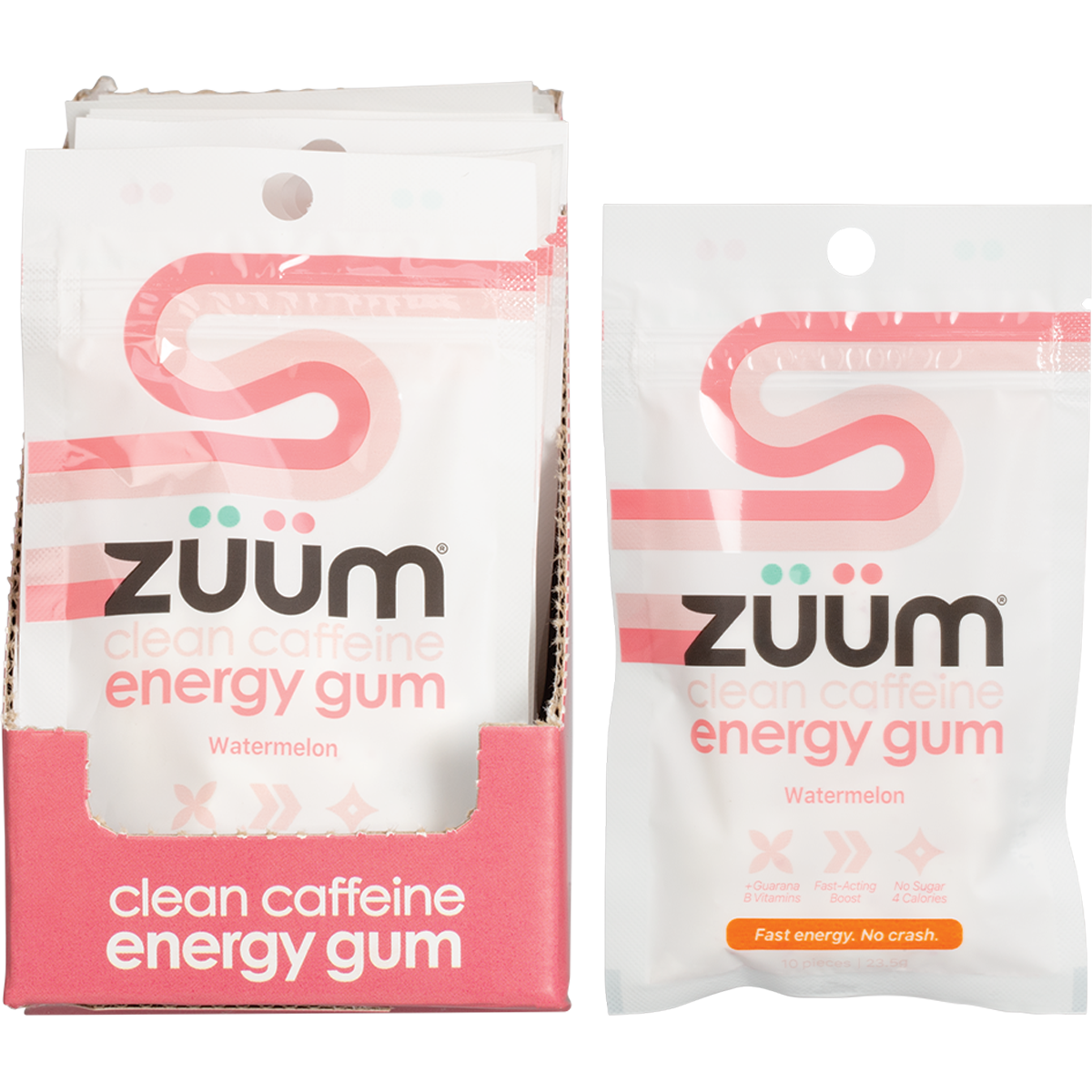 Zuum Energy Gum Watermelon - Box of 16