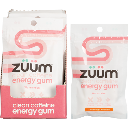 Zuum Energy Gum Watermelon - Box of 16
