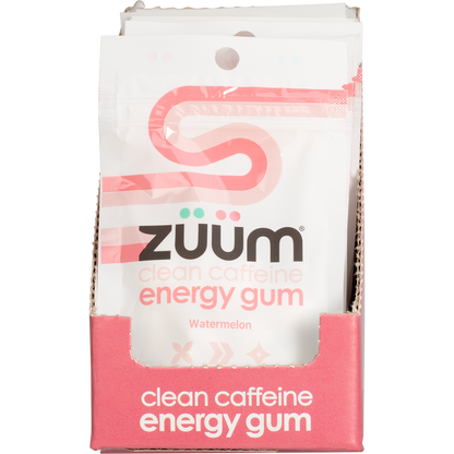 Zuum Energy Gum Watermelon - Box of 16